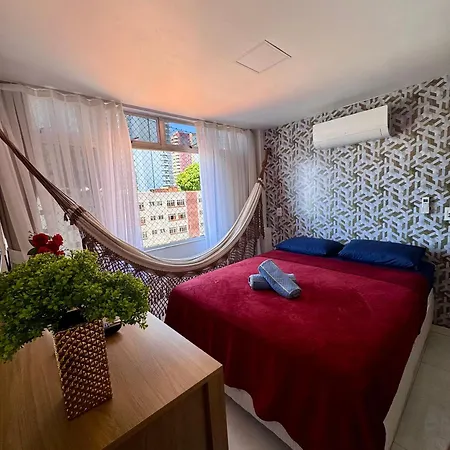 Apartamento Flat Alto Padrão Moderno Frente A Localização Na Beira Mar